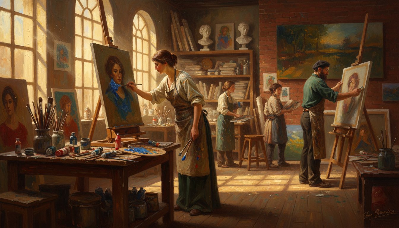 Verifying that real artists create the work
