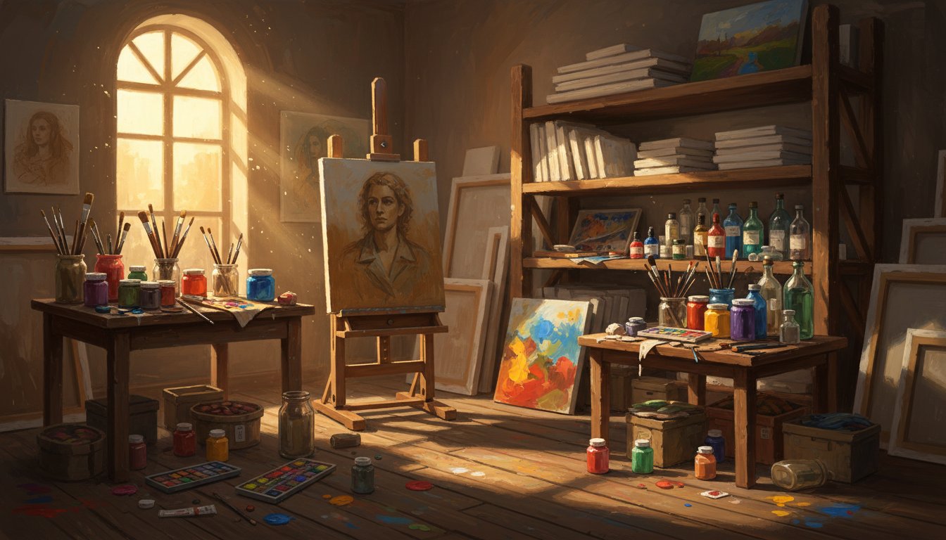 The range of painting mediums a studio should offer
