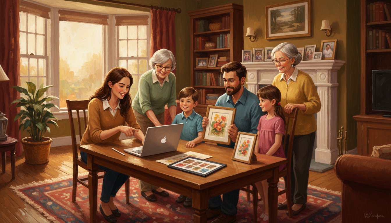 How to order a custom family portrait