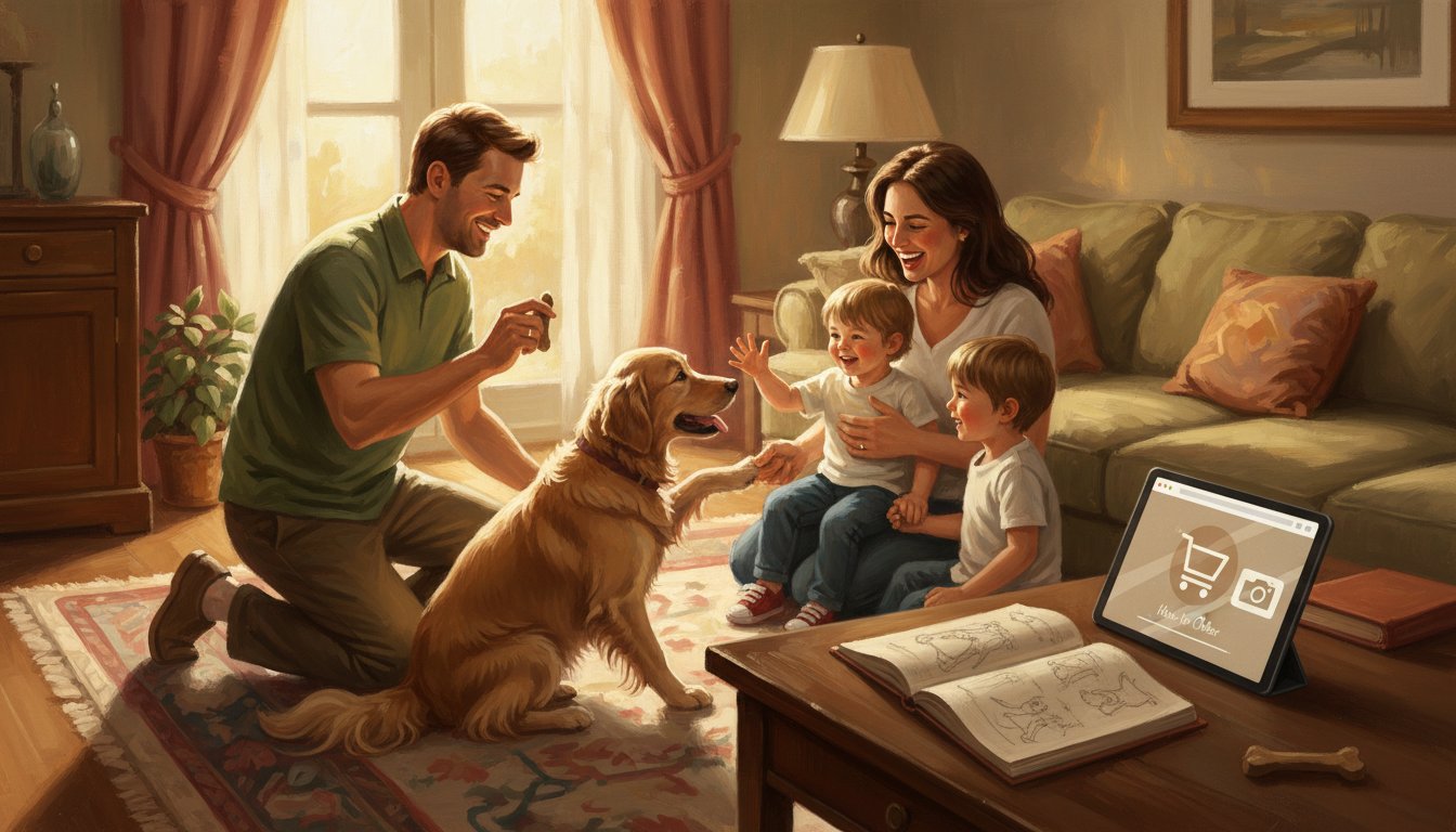 How to order a family portrait that includes your dog