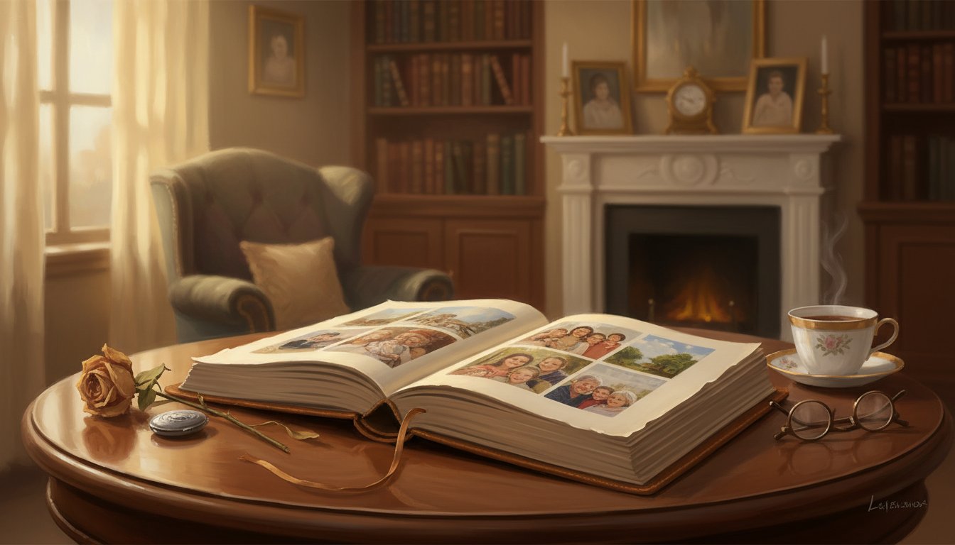 A custom memorial photo book