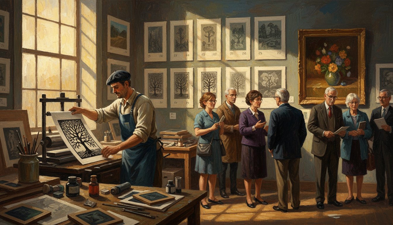 What a print is and how it differs from a painting