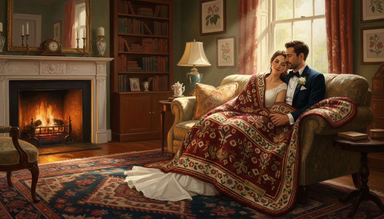 An heirloom-quality throw blanket as a wedding gift