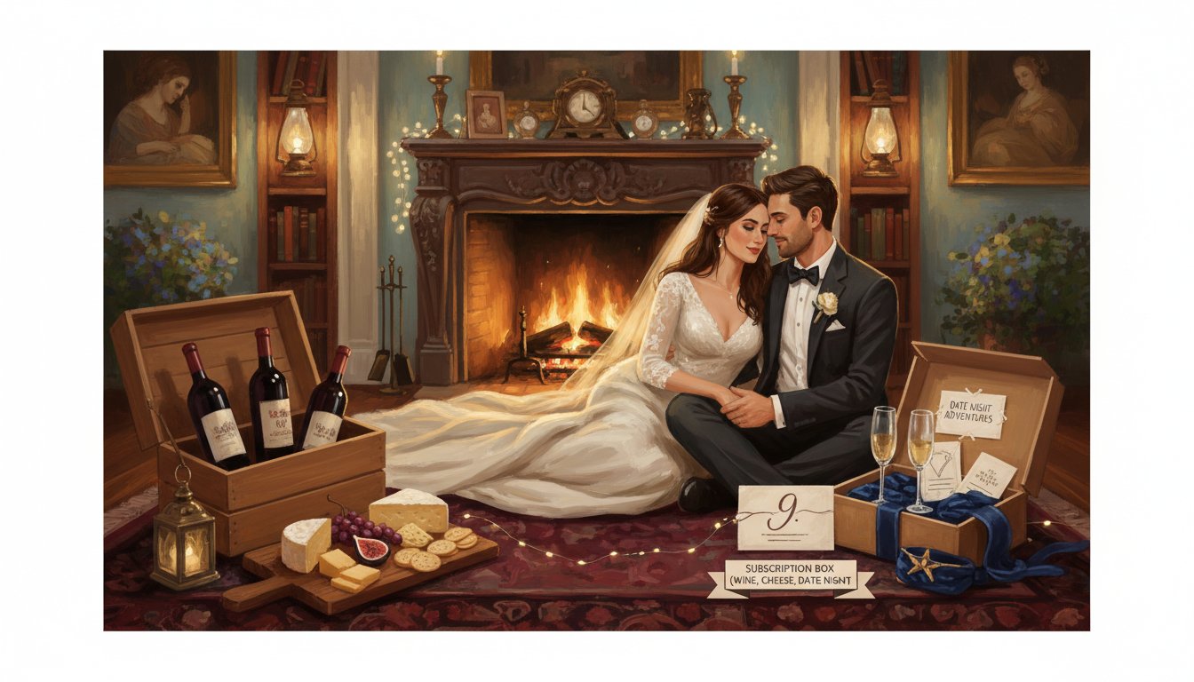 A subscription box gift for newlyweds