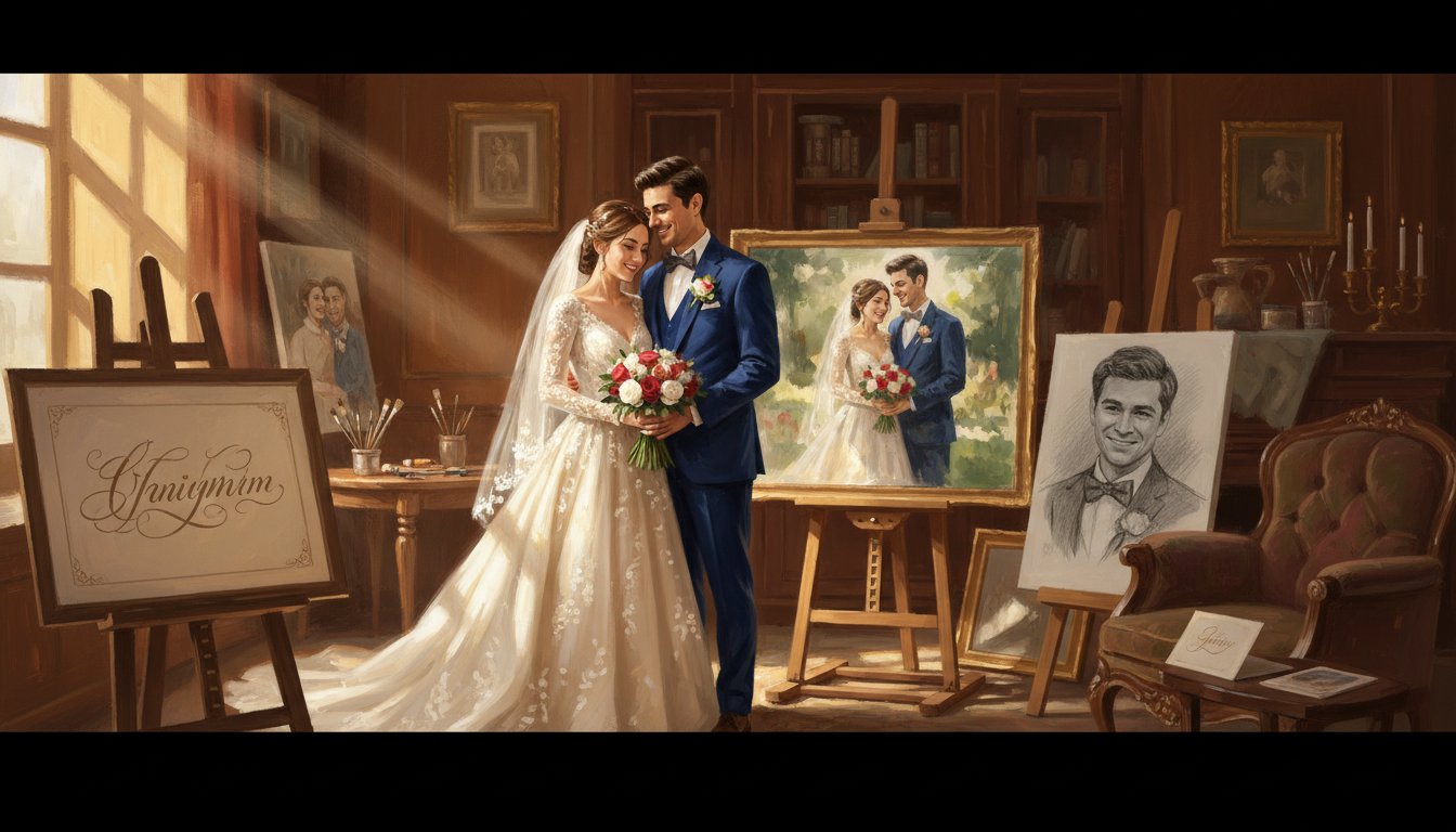 Comparing wedding portrait styles and mediums