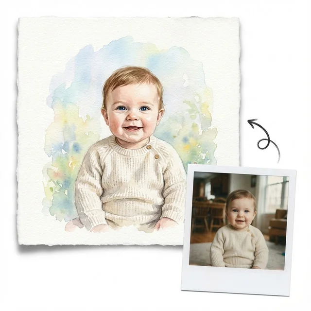 Baby · Aquarell