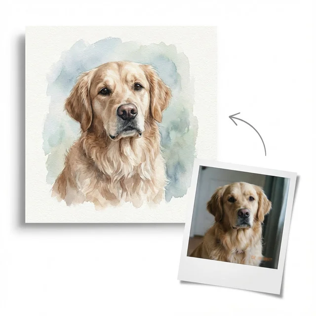 Perro · Acuarela