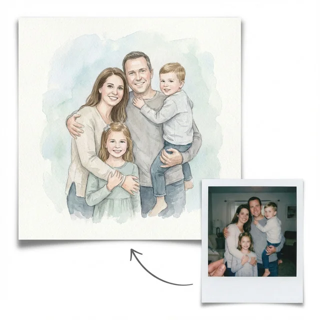 Famiglia · Acquerello