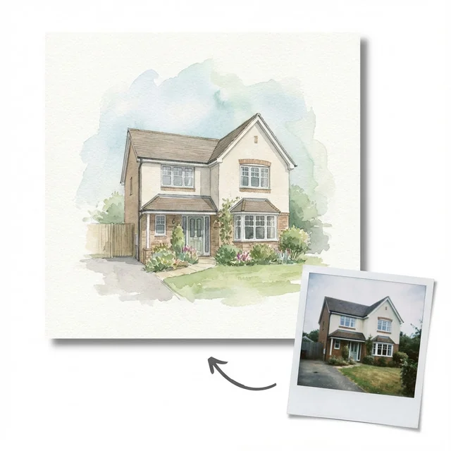 Haus · Aquarell